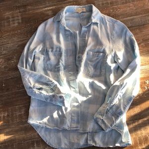 Anthropologie Cloth & Stone Plaid Shirt